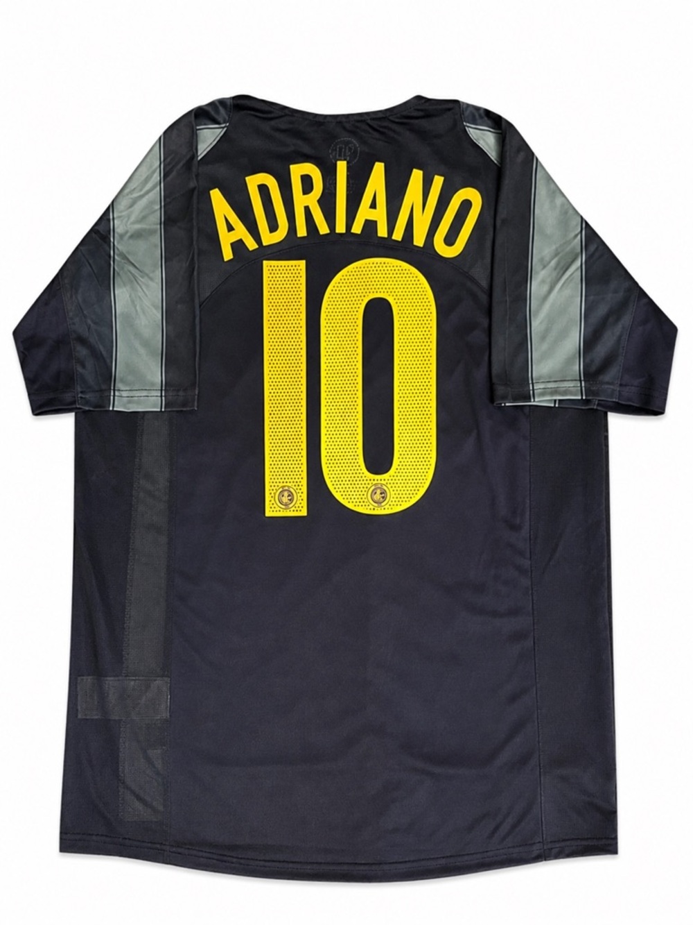 Inter Milan Adriano #10 Soccer Jersey Retro 2004 Away Grey